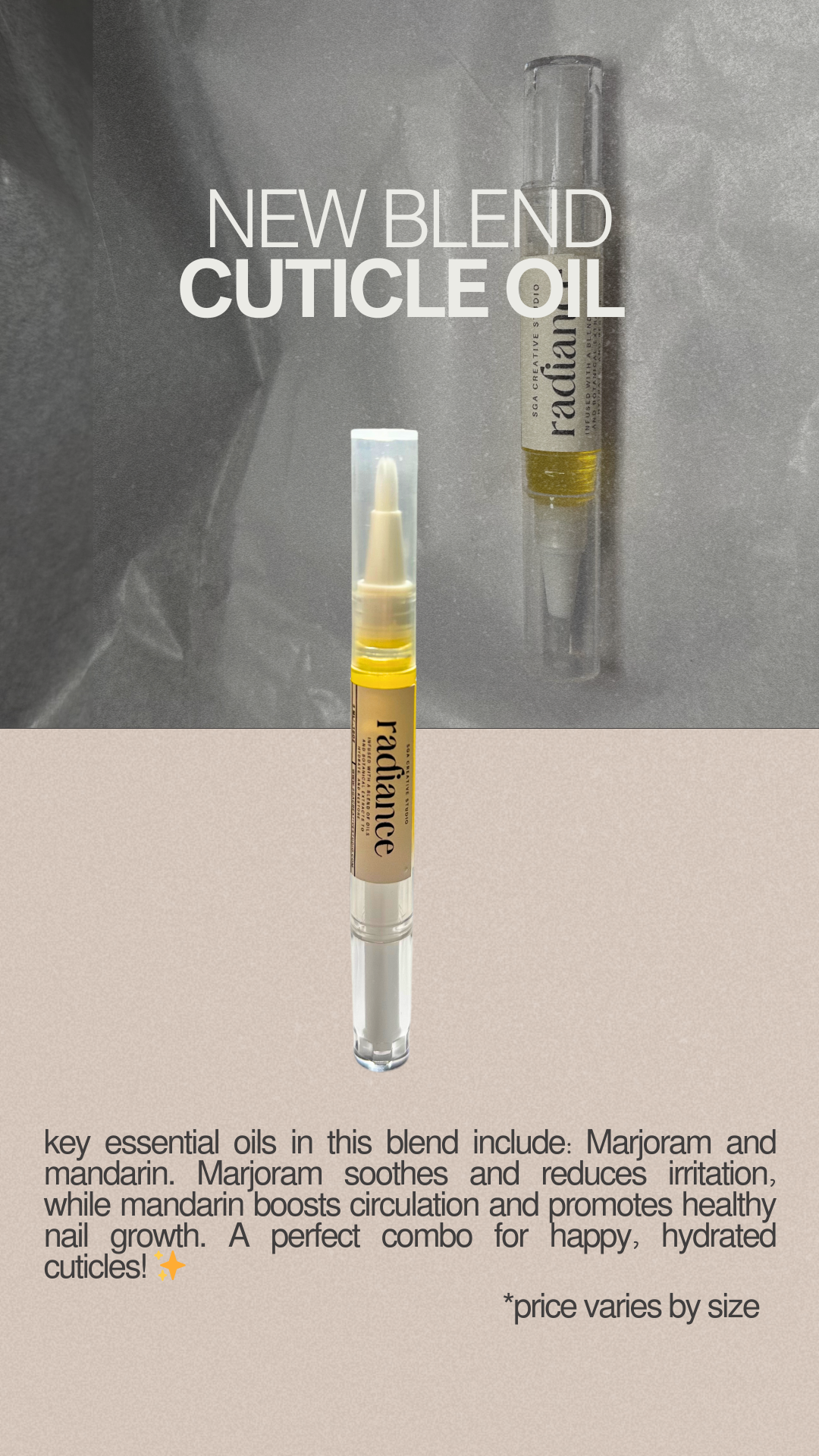 Self-Care Ritual Bundle | Essential Oil Roller, Cuticle Oil & Lash Serum Set | Natural Beauty Gift Set for Nails, Lashes & Relaxation