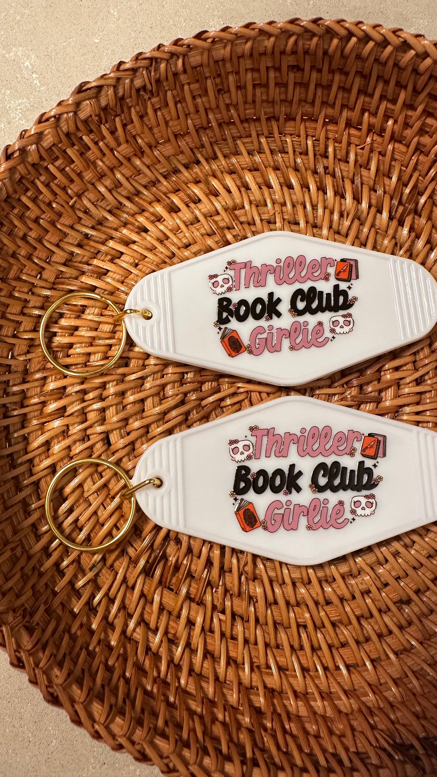 Thriller Book Club Girlie | Bookstagram | Booktok | Thriller | Suspense Keychain